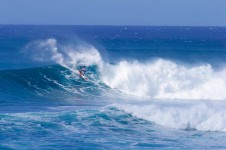 James Casey, full throttle at the Sunset Beach Pro. Photo by Brian Bielman, Waterman Leauge.