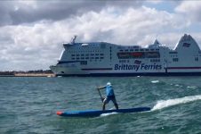 SURFING THE FERRY OUISTREHAM WAVE