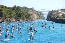 CORINTH CANAL SUP CROSSING 2018