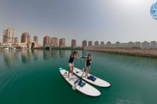 QATAR STAND UP PADDLE BOARDING BLUE PEARL BASICS SESSION