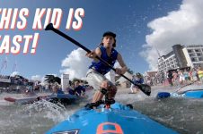 BENNI KOHL ROCKETS OFF START LINE AT 2019 SUP WORLD CUP, SCHARBEUTZ