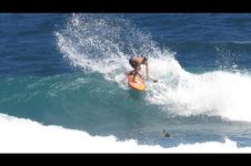 BRAZILIANS TRAIN IN THE SOUP BOWL WAVES