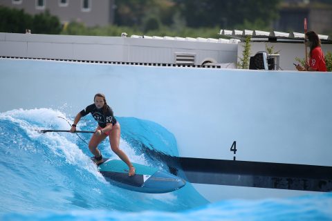 Wave pool action