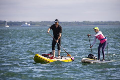 Cruising up the Solent