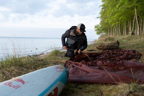 Setting up camp