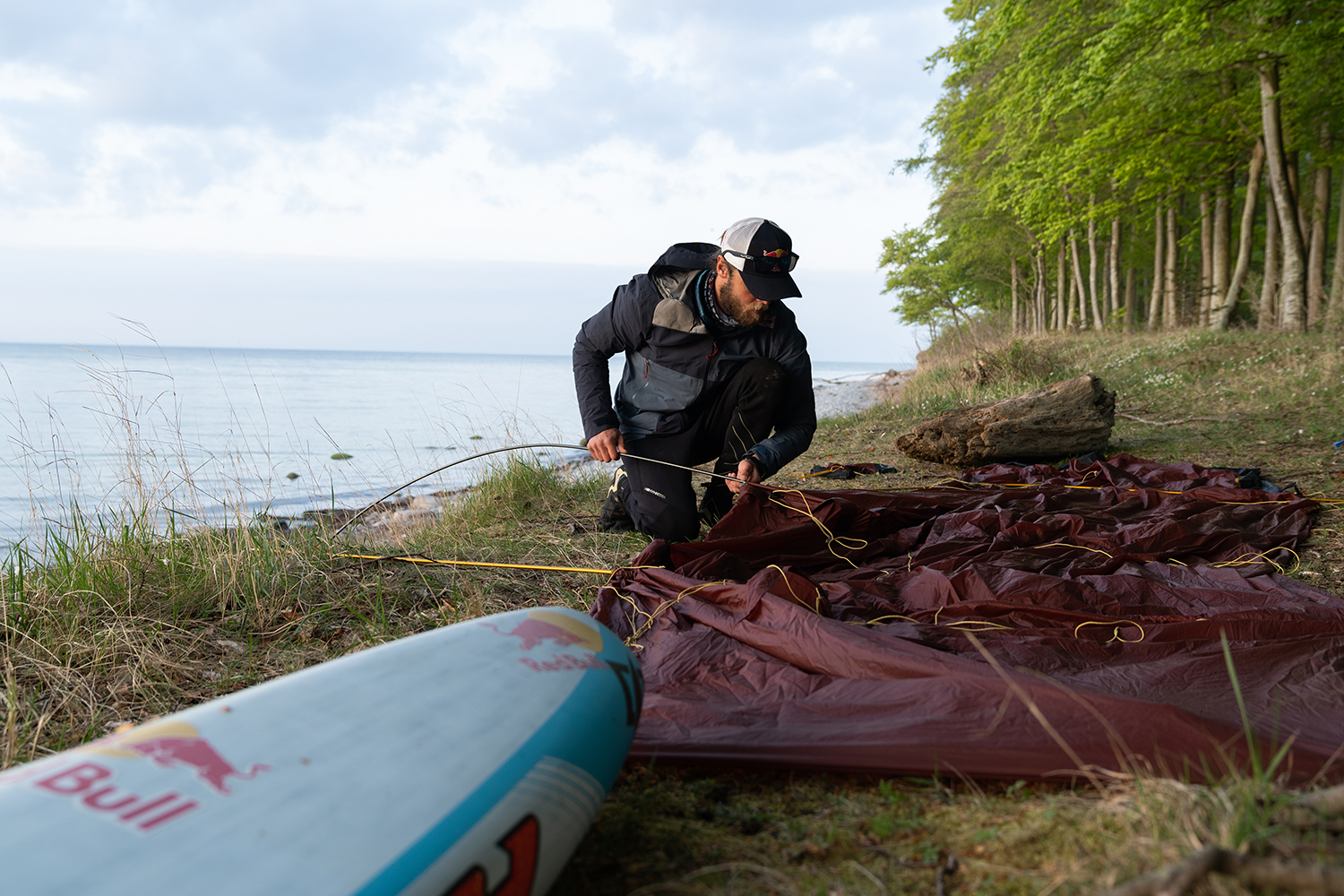 Setting up camp